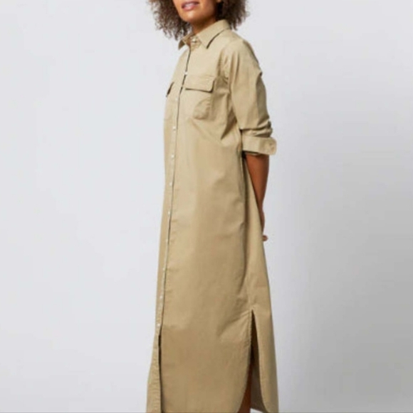 Ann Mashburn Button Down Long Sleeve T-Shirt Dress Small - Picture 3 of 8